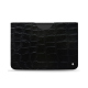 Funda de piel Microsoft Surface Pro 8 / 9 / 10 / 11 - Crocodile nero ( Noir / Black) 