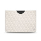 Lederschutzhülle Microsoft Surface Pro 8 / 9 / 10 / 11 - Blanc escumo - Couture ( Pantone #D6D6D1 )