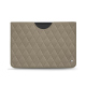 Pochette cuir Microsoft Surface Pro 8 / 9 / 10 / 11 - Darboun sabla - Couture ( Pantone #BCB1A1 )