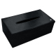 Rectangular tissue box holder - Dark vintage ( Pantone #050505 ) 