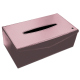 Rectangular tissue box holder - Rose PU ( Pantone #efbae1 ) 