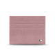Porta-tarjetas de cuero - Anti-RFID / NFC - Rose ( Nappa - Pantone #efbae1 ) 
