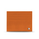 Kartenetui aus Leder - Anti-RFID / NFC - Orange ( Nappa - Pantone #ff9351 ) 