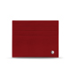 Leather card holder - Anti-RFID / NFC - Rouge ( Nappa - Pantone #d50032 ) 