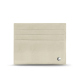 Leather card holder - Anti-RFID / NFC - Blanc ( Nappa / White ) 
