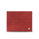 Porta-carte in pelle - Anti-RFID / NFC - Cerise vintage ( Pantone #a6302e ) 