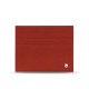 Porte-cartes en cuir - Anti-RFID / NFC - Papaye ( Pantone #b54317 ) 