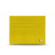 Leather card holder - Anti-RFID / NFC - Jaune fluo ( Pantone #c9ff57 ) 