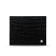 皮质卡包- X6卡片包 - Crocodile nero ( Noir / Black) 