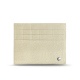 Porte-cartes en cuir - Anti-RFID / NFC - Crocodile milk ( Pantone #d6d2c4 ) 
