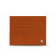 Kartenetui aus Leder - Anti-RFID / NFC - Orange vibrant ( Pantone #e36b39 ) 