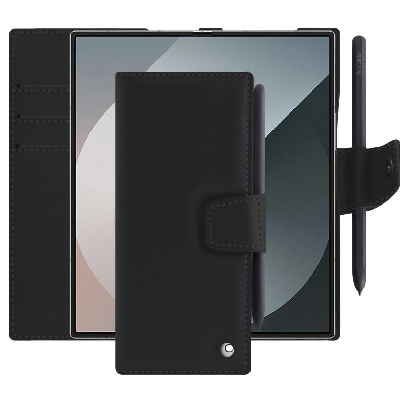 Capa de couro para carteira Samsung Galaxy Z Fold6