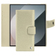 Custodia in pelle Samsung Galaxy Z Fold6 - Ivoire ( Pantone #d6d6c6 ) 