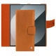 Étui portefeuille cuir Samsung Galaxy Z Fold6 - Mandarine vintage ( Pantone #d47231 ) 