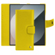 Capa de couro para carteira Samsung Galaxy Z Fold6 - Jaune fluo ( Pantone #c9ff57 ) 