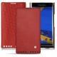 Blackberry Priv leather case - Cerise vintage ( Pantone 185C ) 