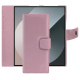 サムスンギャラクシーZ Fold6レザーウォレットケース - Rose PU ( Pantone #efbae1 ) 