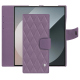Samsung Galaxy Z Fold6 leather wallet case - Lilas - Couture ( Nappa - Pantone #b9a3e3 ) 