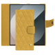 Capa de couro para carteira Samsung Galaxy Z Fold6 - Mimosa - Couture ( Pantone #b39437 ) 