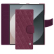 Custodia in pelle Samsung Galaxy Z Fold6 - Prune vintage - Couture ( Pantone #612434 ) 