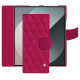 Capa de couro para carteira Samsung Galaxy Z Fold6 - Rose fluo - Couture ( Pantone #ff16b4 ) 