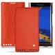 Housse cuir Blackberry Priv - Papaye ( Pantone 180C ) 