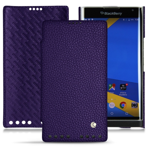 Custodia in pelle Blackberry PrivCobalt ( Pantone #2b253f ) 
