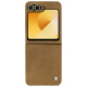 Funda de piel Samsung Galaxy Z Flip6 - Sable vintage ( Pantone #9b7340 ) 