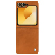 Custodia in pelle Samsung Galaxy Z Flip6 - Mandarine vintage ( Pantone #d47231 ) 