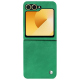 가죽 커버 Samsung Galaxy Z Flip6 - Menthe vintage ( Pantone #37b375 ) 