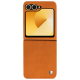 Coque cuir Samsung Galaxy Z Flip6 - Abaca arancio ( Pantone #d77540 )