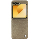 Funda de piel Samsung Galaxy Z Flip6 - Autruche desert ( Pantone #A39382 ) 