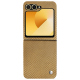 Custodia in pelle Samsung Galaxy Z Flip6 - Serpent sabbia ( Pantone #D2BA92 )