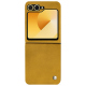 가죽 커버 Samsung Galaxy Z Flip6 - Jaune soulèu ( Pantone #F3B934 )
