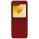 Lederschutzhülle Samsung Galaxy Z Flip6 - Rouge PU ( Pantone #d50032 )