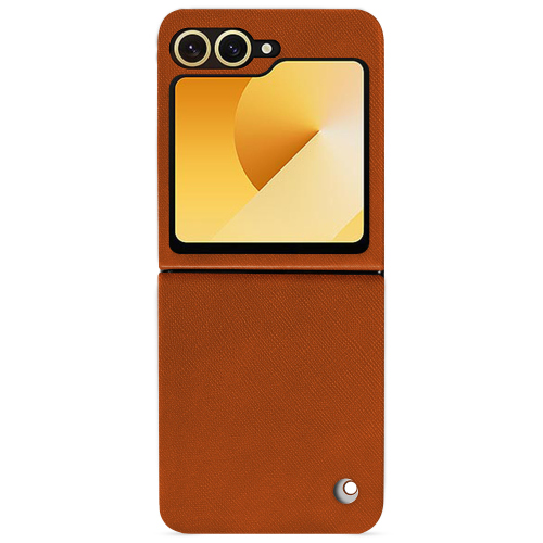 Premium-Schutzhülle für Samsung Galaxy Z Flip6 | NoreveOrange vibrant ( Pantone #e36b39 ) 