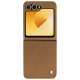 Capa em pele Samsung Galaxy Z Flip6 - Beige Veggie ( Pantone #dab9a1 ) 