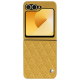 Samsung Galaxy Z Flip6 leather cover - Mimosa - Couture ( Pantone #b39437 ) 