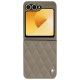 Funda de piel Samsung Galaxy Z Flip6 - Darboun sabla - Couture ( Pantone #BCB1A1 )
