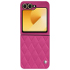 가죽 커버 Samsung Galaxy Z Flip6 - Rose BB - Couture ( Pantone #DB599F )