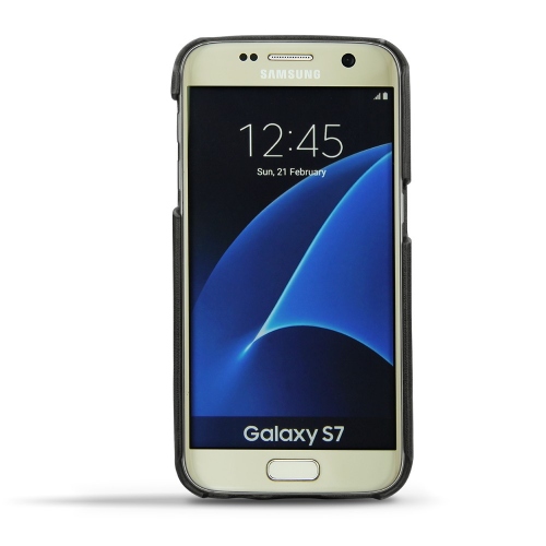 가죽 커버 Samsung Galaxy S7 - Noir ( Nappa - Black ) 