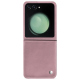 Lederschutzhülle Samsung Galaxy Z Flip5 - Rose ( Nappa - Pantone #efbae1 ) 