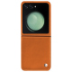 Capa em pele Samsung Galaxy Z Flip5 - Orange ( Nappa - Pantone #ff9351 ) 