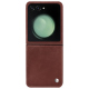 Funda de piel Samsung Galaxy Z Flip5 - Passion vintage ( Pantone #591d16 ) 