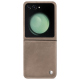 Capa em pele Samsung Galaxy Z Flip5 - Taupe vintage ( Pantone #bda790 ) 