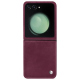 硬质真皮保护套 Samsung Galaxy Z Flip5 - Prune vintage ( Pantone #612434 ) 