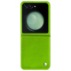 Lederschutzhülle Samsung Galaxy Z Flip5 - Vert fluo ( Pantone #00ab5f ) 