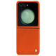 Capa em pele Samsung Galaxy Z Flip5 - Orange fluo ( Pantone #ff5406 ) 
