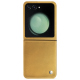 Samsung Galaxy Z Flip5 leather cover - Or Maïa ( Pantone 871C ) 