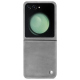 Samsung Galaxy Z Flip5 leather cover - Platinium ( Pantone 877C ) 